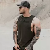 GymBeam ????????? Cut Off Military Green