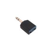 Cabletech Adapter 2 x banana 6,3 mm St./6,3 mm. Sv