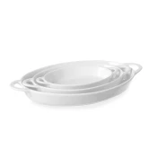 Ovalna Posoda za Tapase, Porcelan, 6 kos