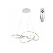 LED prigušiva luster na sajli LED/70W/230V 3000-6500K bela + daljinski upravljac