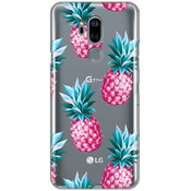 Ovitek Print za LG K4 2017 My Print Cover, Pink Pineapples, roza in prozorna