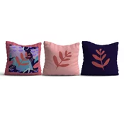Opviq Set 3 jastuka 43x43cm Šareni