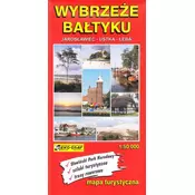 Baltska obala. Jarosławiec - Ustka - Łeba. Turistična karta.