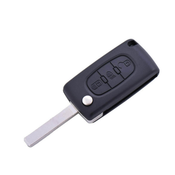 CAR 888 ACCESSORIES Kucište oklop kljuca 3 dugmeta zava2/Ce0536 Peugeot/Citroen crno