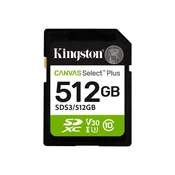 KINGSTON 512GB SDXC Canvas Select Plus, SDS3/512GB
