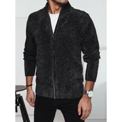 Sweter męski rozpinany ciemnoszary Dstreet