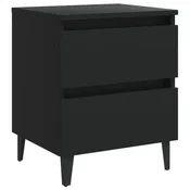 Nocni ormaric crni 40 x 35 x 50 cm od konstruiranog drva