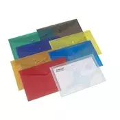 Datoteka s džepom, A4, PP, s kopčom, REXEL, mješovite boje 16128AS