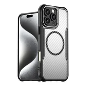 HURTEL HURTEL SILIKONSKI OVITEK LEADING SERIJE MAGSAFE ZA IPHONE 16 PRO ČRN, (21898517)