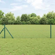 Stup za ogradu Zelena 25 x 0,4 m (40 x 40 mm mreža) Celik i PVC