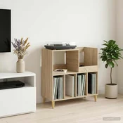 vidaXL Stojalo za gramofon Sonoma hrast 82 x 39,5 x 82,5 cm