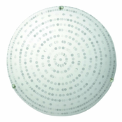 Bijela stropna svjetiljka sa staklenim sjenilom o 30 cm Circle - Candellux Lighting