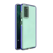 Ovitek Spring clear TPU za Samsung Galaxy S21 5G - Temno modra KP10565