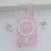 Maska Shine Shimmer Mag Case za iPhone 13 Pro Max roze