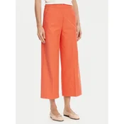 United Colors Of Benetton Hlače iz tkanine 42A8DF08R Oranžna Wide Leg