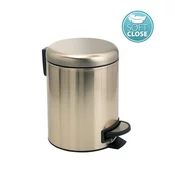 POTTY waste bin 3l, Soft Close, gold matt - Zlata mat barva - 174x251x226 mm - Gedy - POTTY - 24 - Iz nerjavečega jekla - Koš za odpadke do 6 l - Krožni - Soft Close;Pedal koši za odpadke;Notranja posoda - 174 - 251 - 226 - 3 - 14
