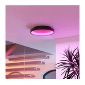 Eglo 901909 - LED RGBW zatemnljivo stropno svetilo LORETELLO-Z LED/19,6W/230V O 35 cm črna