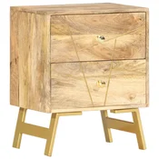 Vidaxl Nočna omarica 40x30x50 cm trden mangov les