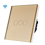 Wi-fi pametni prekidac 3g tuya zlatni nn (WiFi touch switch) ( ss018 )