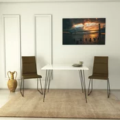 Hanah home Trpezarijski sto Sandalf Square 90x75x90cm Beli