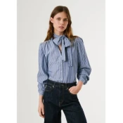 Pepe Jeans za ženske. PL3051268 Srajca Maty blue (XS), Modra, Priložnostno, Bombaž, Dolg rokav