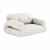 Belo-bež raztegljiva sedežna garnitura 140 cm Hippo - Karup Design