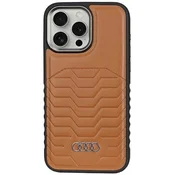 Audi Ovitek Audi Synthetic Leather z MagSafe za iPhone 15 Pro Max - rjav