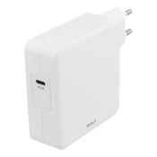DELTACO Kućni Punjač 1xUSB-C PD 87W - Brzo punjenje, Bijeli