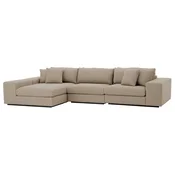 Casa Padrino luxury corner sofa with cushions gray/black 380 x 200 x H. 90 cm - Living room sofa - Hotel sofa - Living room furniture - Hotel furniture - Luxury furniture - Luxury quality