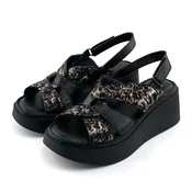 Mona Shoes Ženske sandale, Soft uložak, Kožne, Crne