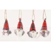 Viter novogodišnji ukras patuljak tartan ( 51541 )