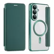 Etui SmartMag Book z Magsafe tehnologijo in RFID denarnico za Samsung Galaxy S26 Plus - green