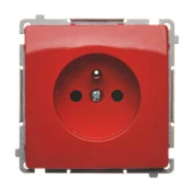 shumee Simon Basic Enojna vtičnica z/brez (modula) 16A 250V rdeča BMGZ1.01/22