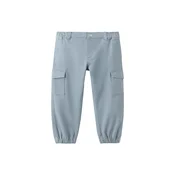 MANGO KIDS Hlače KENIAB2 golobje modra