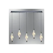 Opviq luster Hare 3439-5AS-24, LED 50 W, sivi