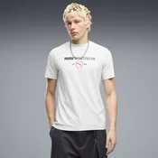 PUMA Class Graphic Tee Men, Clothing, White Glow Heather, XS