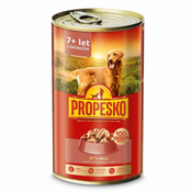 PROPESKO Dog Senior perutnina in korenček v omaki, kosi 1240 g