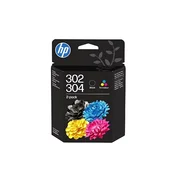 KOMPLET ČRNIL HP 302/304 ČRNA IN BARVNA ZA DeskJet 1110, 2130, 2600, 3630, 3700 series