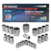 FORSAGE Set 6-krakih impact nastavkov 25 delov 1/4 1/2 4-32mm