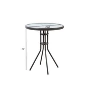 Homestar Miza DUBLIN 60x70 cm, temno rjava