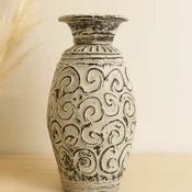 Keramička vaza Swirls Cream