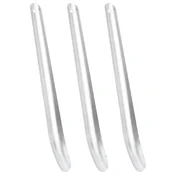 Vidaxl vidaXL Brisalci za konjski znoj, 3 kosi, srebrni, aluminijasti