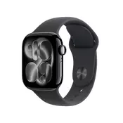 OpenBox - Apple Watch Series 11 GPS 42 mm mlazno crno aluminijsko kućište s crnim sportska narukvica-om - S/M