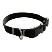 Ovratnica za psa 2,5 cm z nastavljivo zaponko črne barve Ovratnica za psa 2,5 cm z nastavljivo zaponko črne barve XS: 20-28 cm