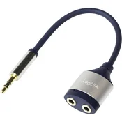 LOGILINK LogiLink CA1100 klinker avdio adapter [1x 3\,5 mm banana moški konektor - 2x priključna doza za 3\,5 mm banana moški konektor] črna, (20411366)