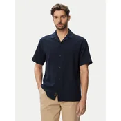 Jack & Jones Srajca Global Waffle Resort 12295551 Mornarsko modra Relaxed Fit