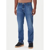 Lee Jeans hlače West 112364167 Modra Straight Fit