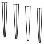 VEVOR Noge za mizo Hairpin 71 cm črne barve