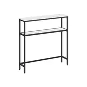 Songmics Konsolna miza 20x80x80 cm črna