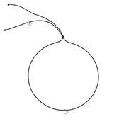 Borboleta Heart Necklace CC-WGP-BK-32N